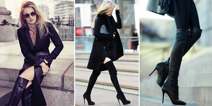 como usar bota por cima do joelho