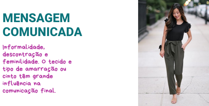 Como usar calça clochard: dicas para marcar a cintura