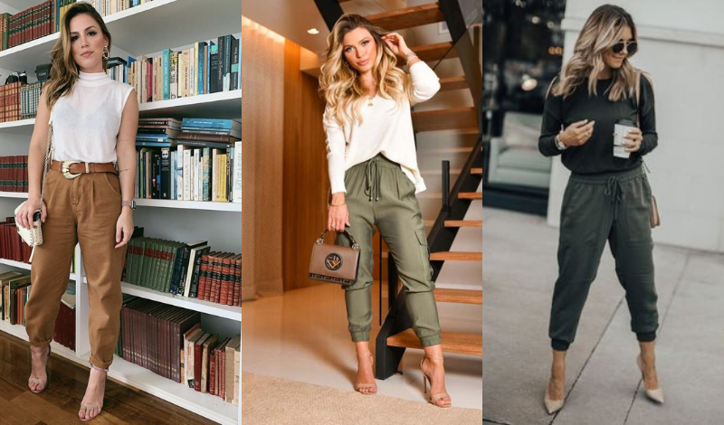 Como usar calça jogger feminina em looks de trabalho