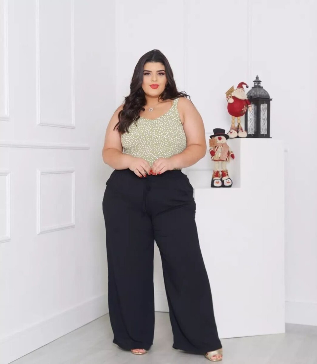 Como usar calça pantalona preta no trabalho