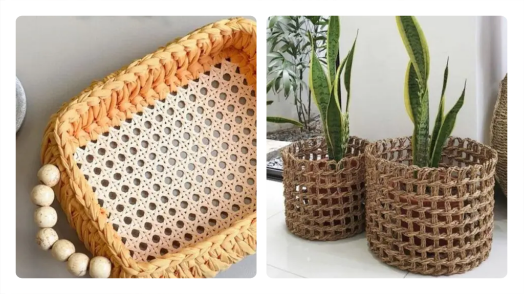 Como usar cestos de palha na decoração de banheiros