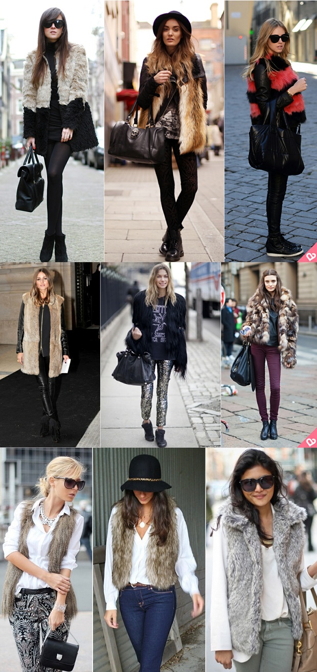 5 Maneiras de Usar Colete de Pelo Fake em Looks Casuais