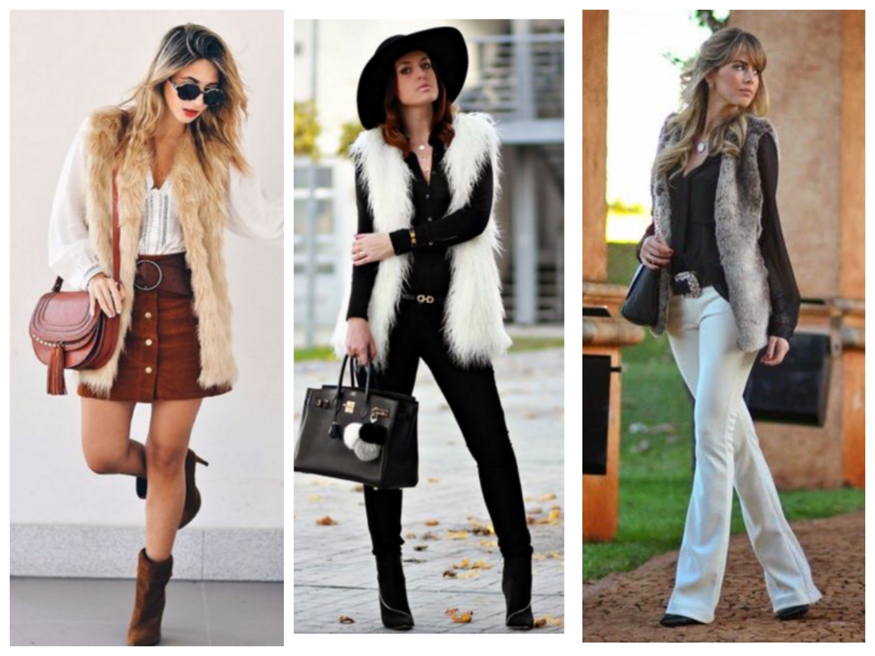 Como Combinar Colete de Pelo com Jeans para um Visual Moderno