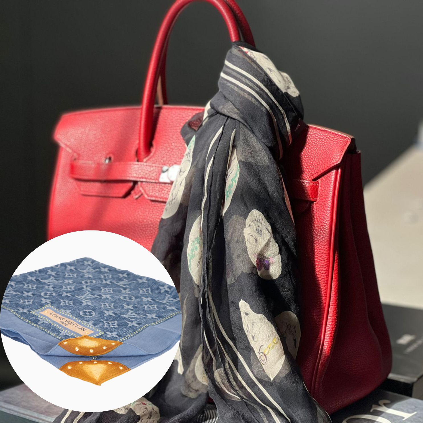 Como usar echarpe de seda como acessório de bolsa