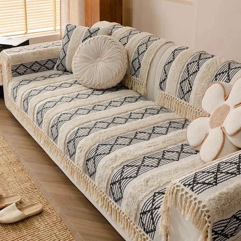 Transforme Sua Sala: Ideias Criativas para Posicionar Mantas no Sofá