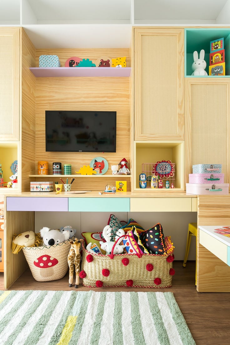 como instalar nichos hexagonais coloridos em parede drywall