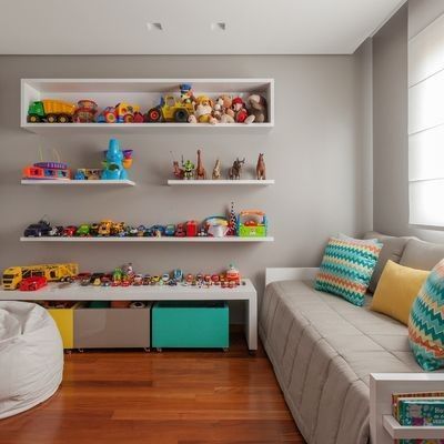 Como usar nichos coloridos na decoração infantil