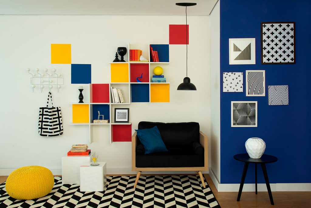 ideias criativas nichos coloridos quarto infantil