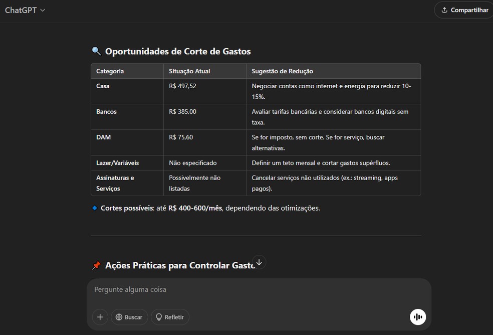 controle de gastos pessoal notion
