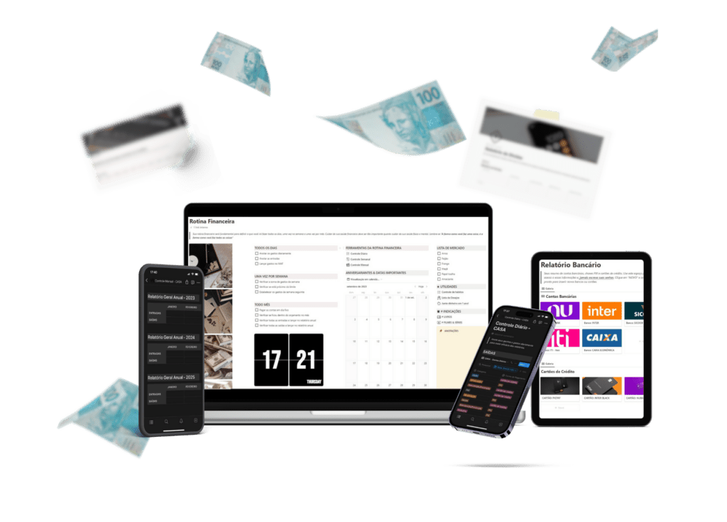 controle financeiro no celular notion