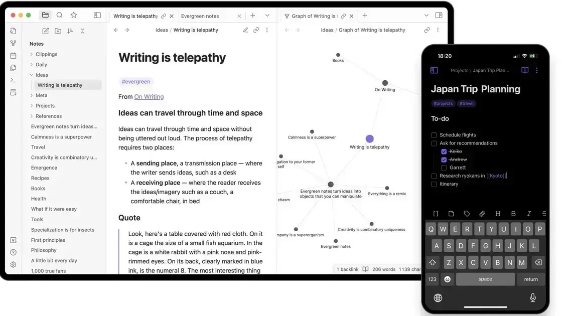 como criar um segundo cérebro com obsidian
