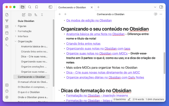 como criar um segundo cérebro com obsidian