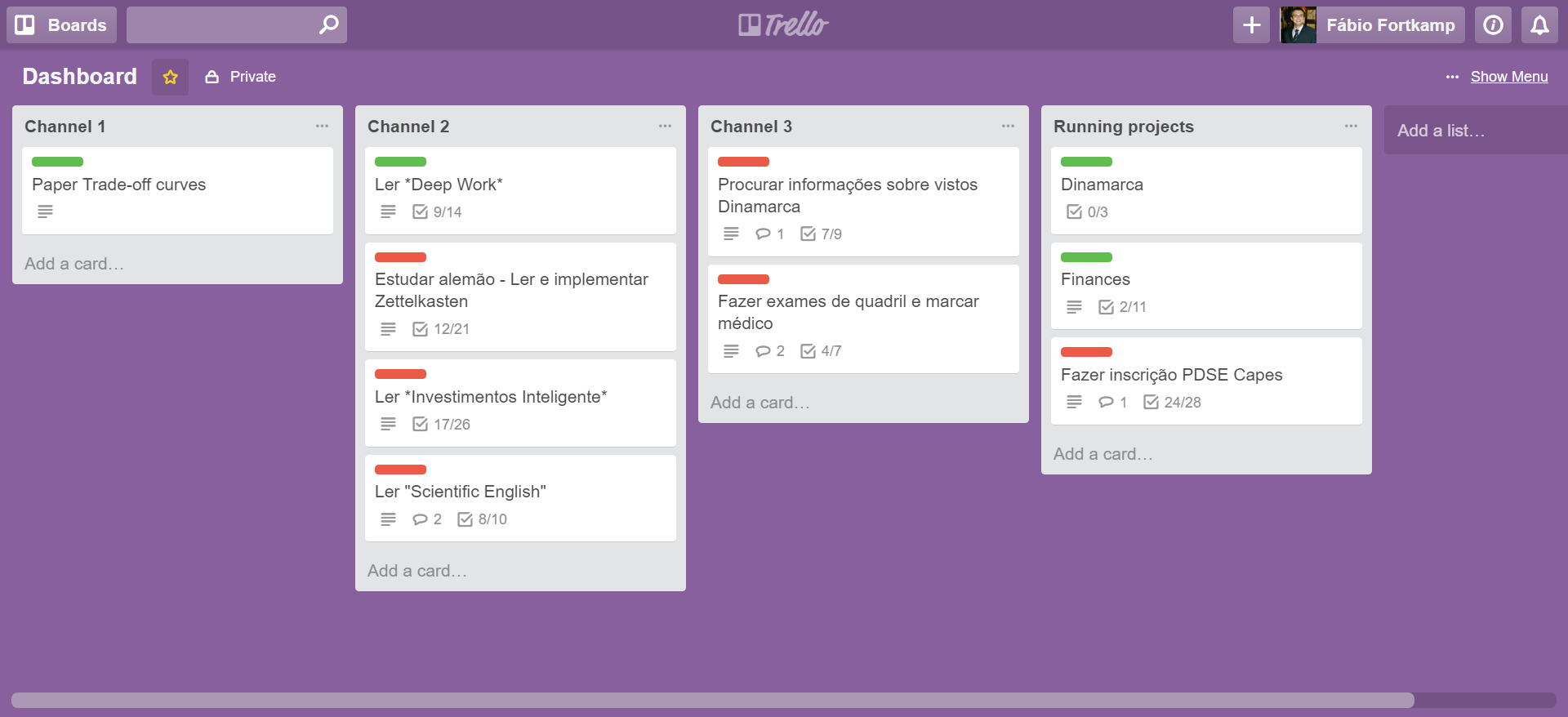 como usar o trello para organização pessoal