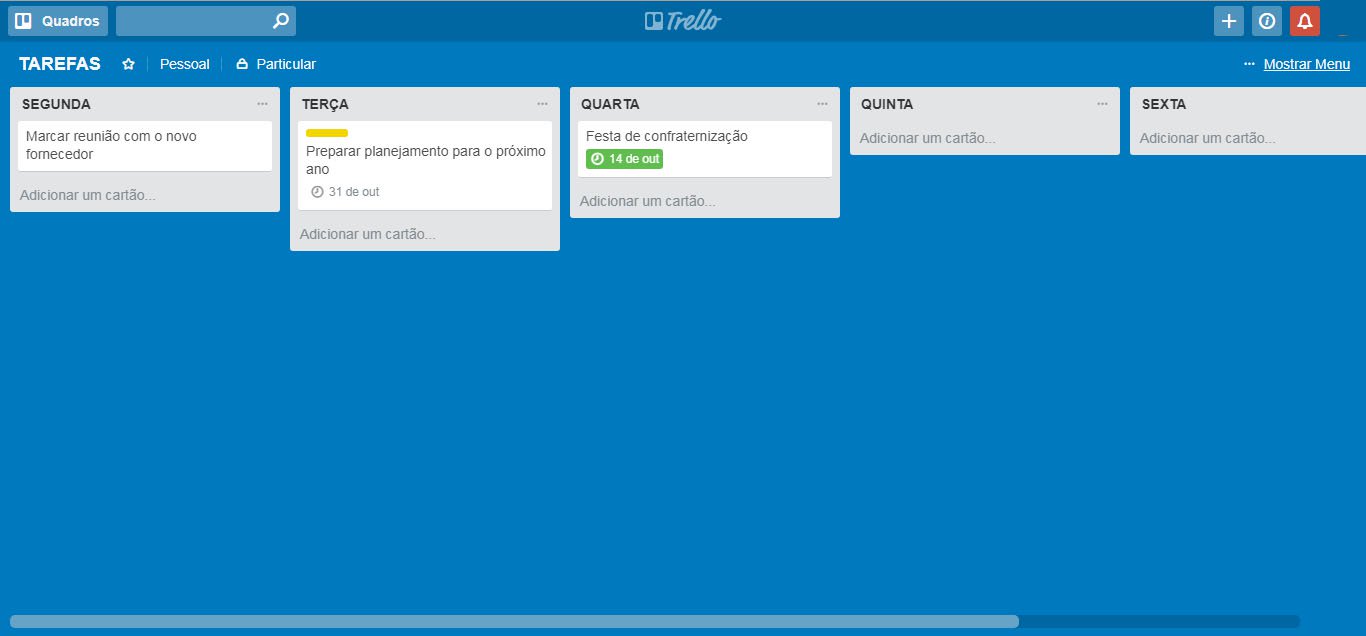 como usar o trello para organização pessoal