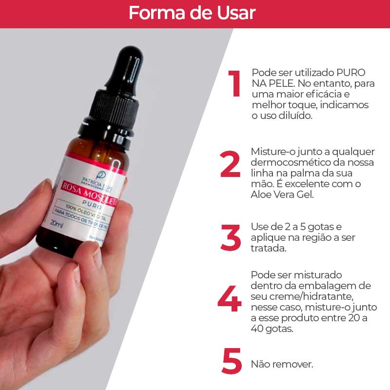 erros ao usar oleo de rosa mosqueta e nao clarear a pele