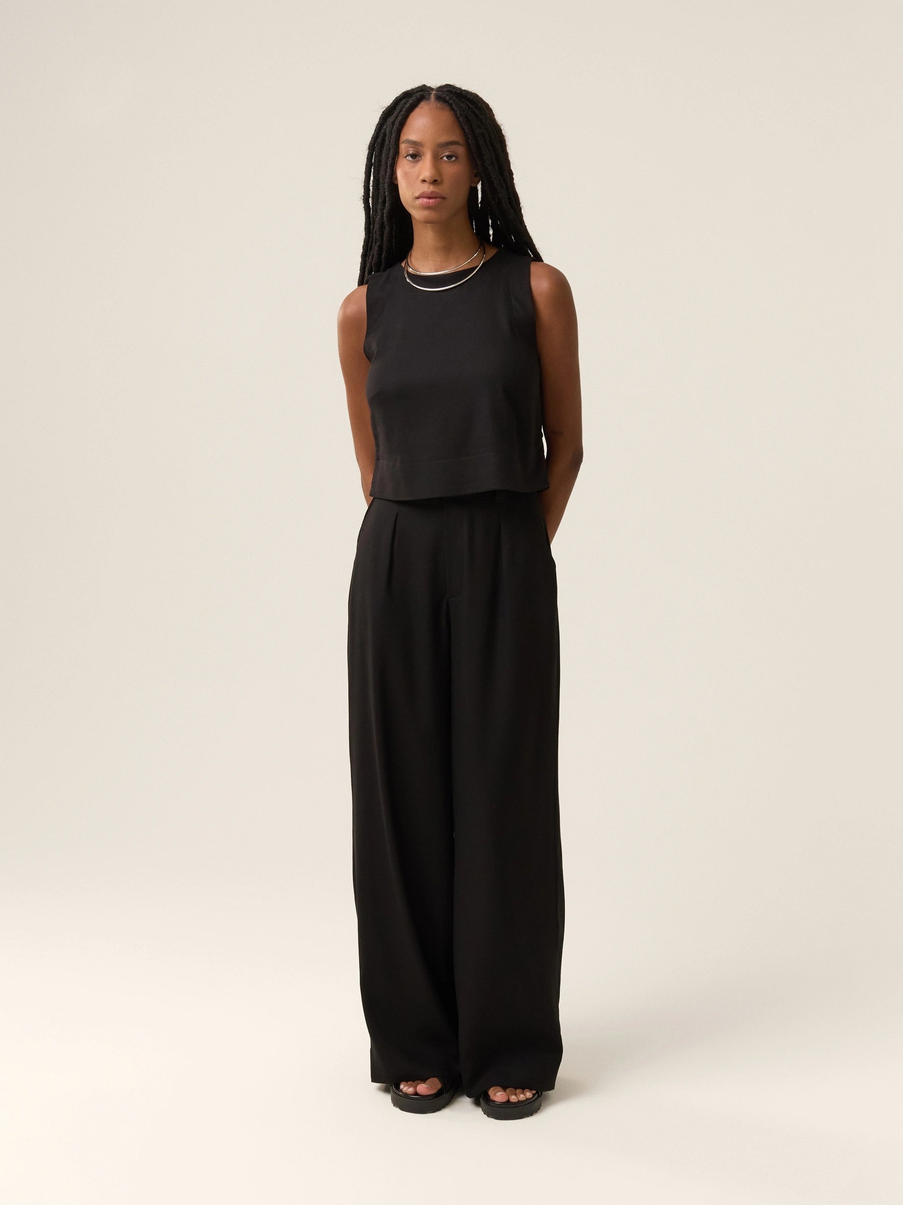 pantalona preta formal