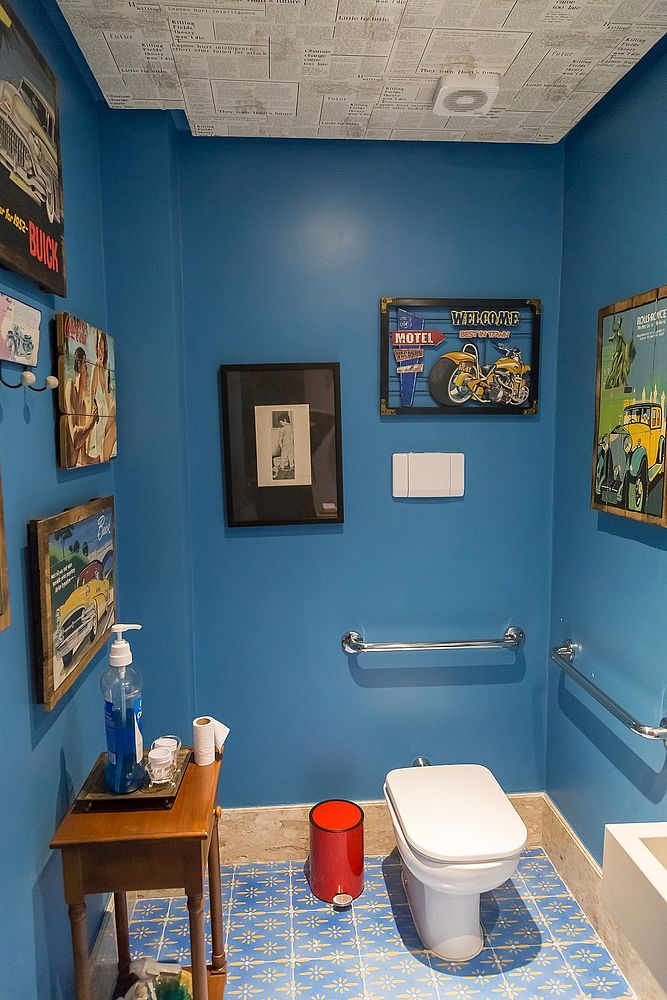 papel de parede resistente à umidade para banheiro seco