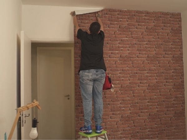 preparar parede para papel de parede em lavabo