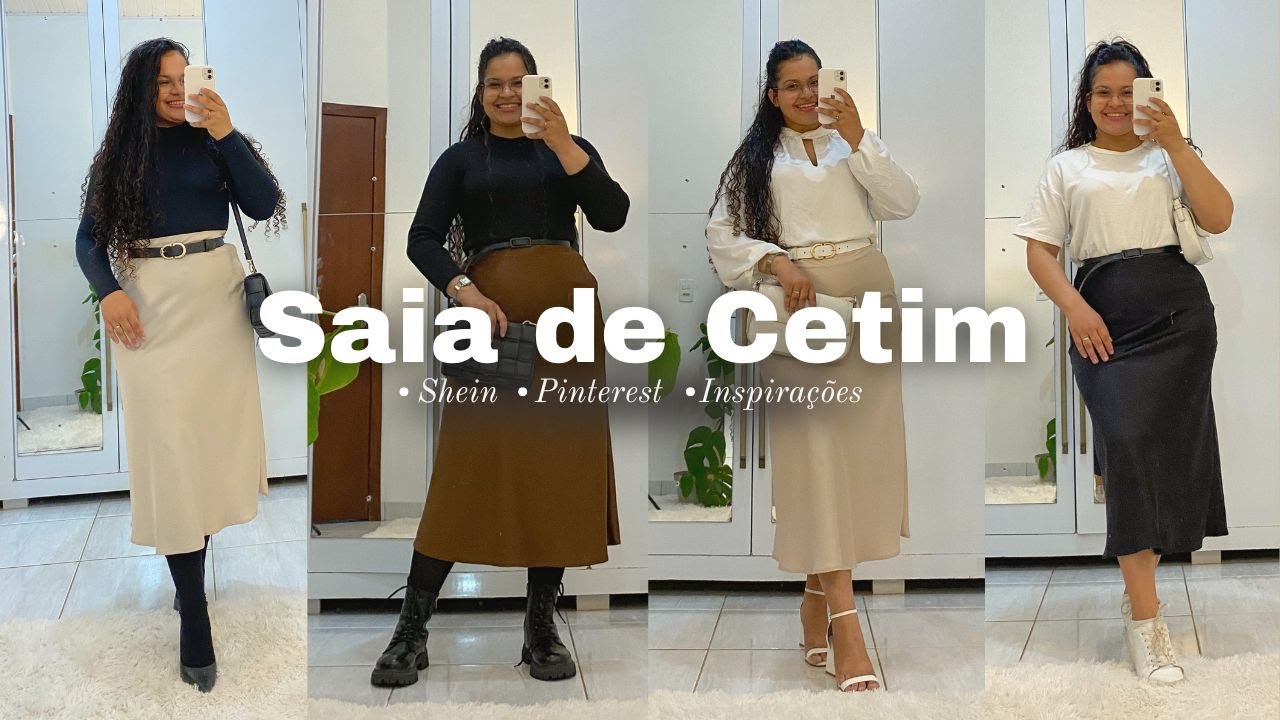 Como usar saia de cetim (slip skirt) no dia a dia