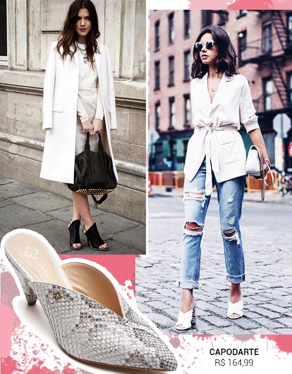 Como usar sandália de dedo com salto (mule de dedo)