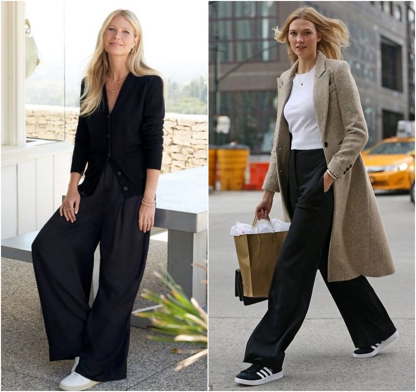 como usar sapato bico fino com calça pantalona