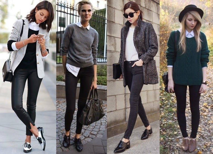 como usar sapato oxford em looks casuais