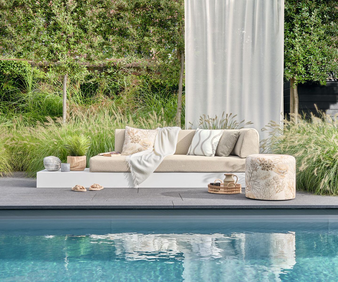 melhor tecido para varanda e jardim