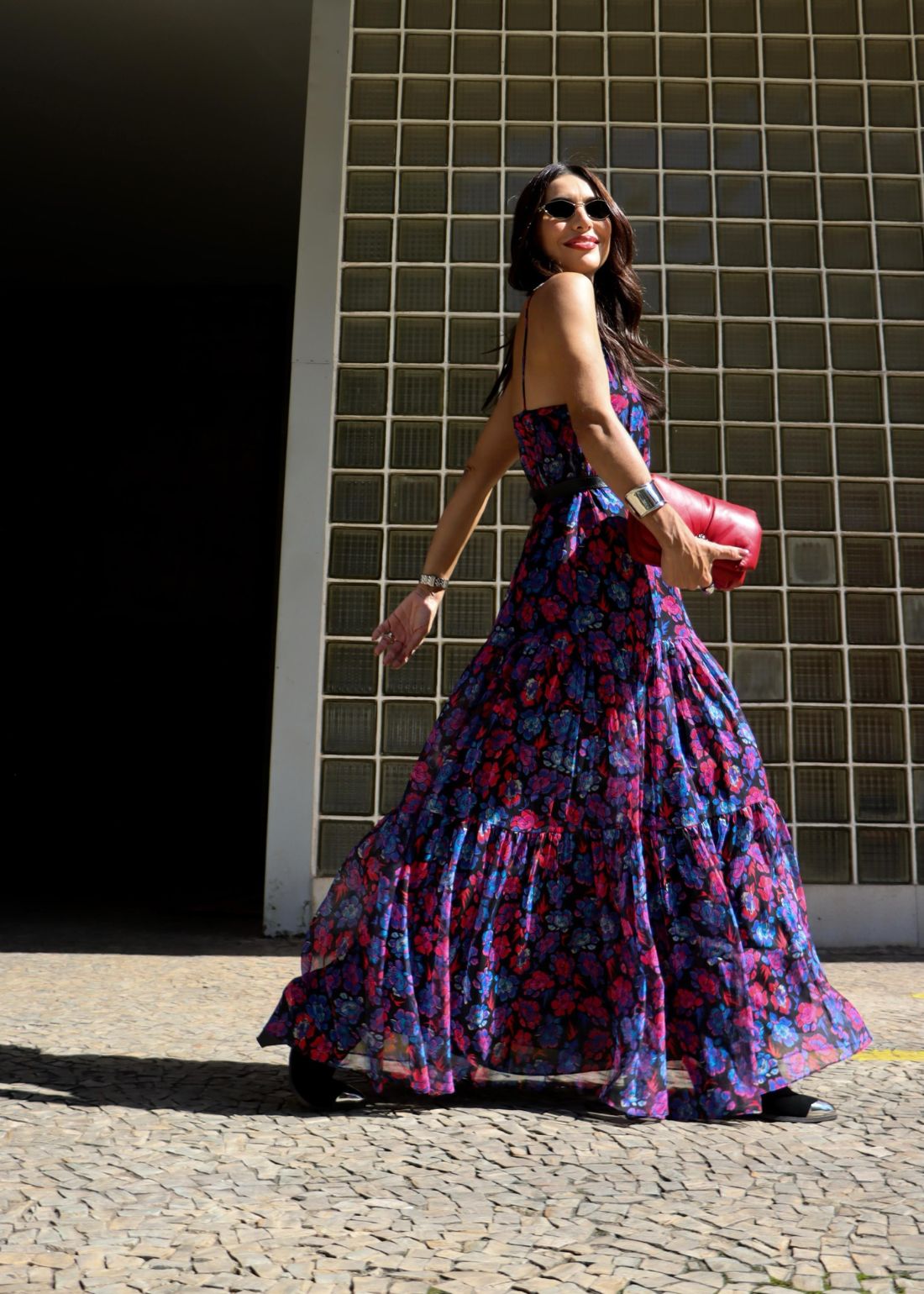 Como usar tênis flatform com vestido longo