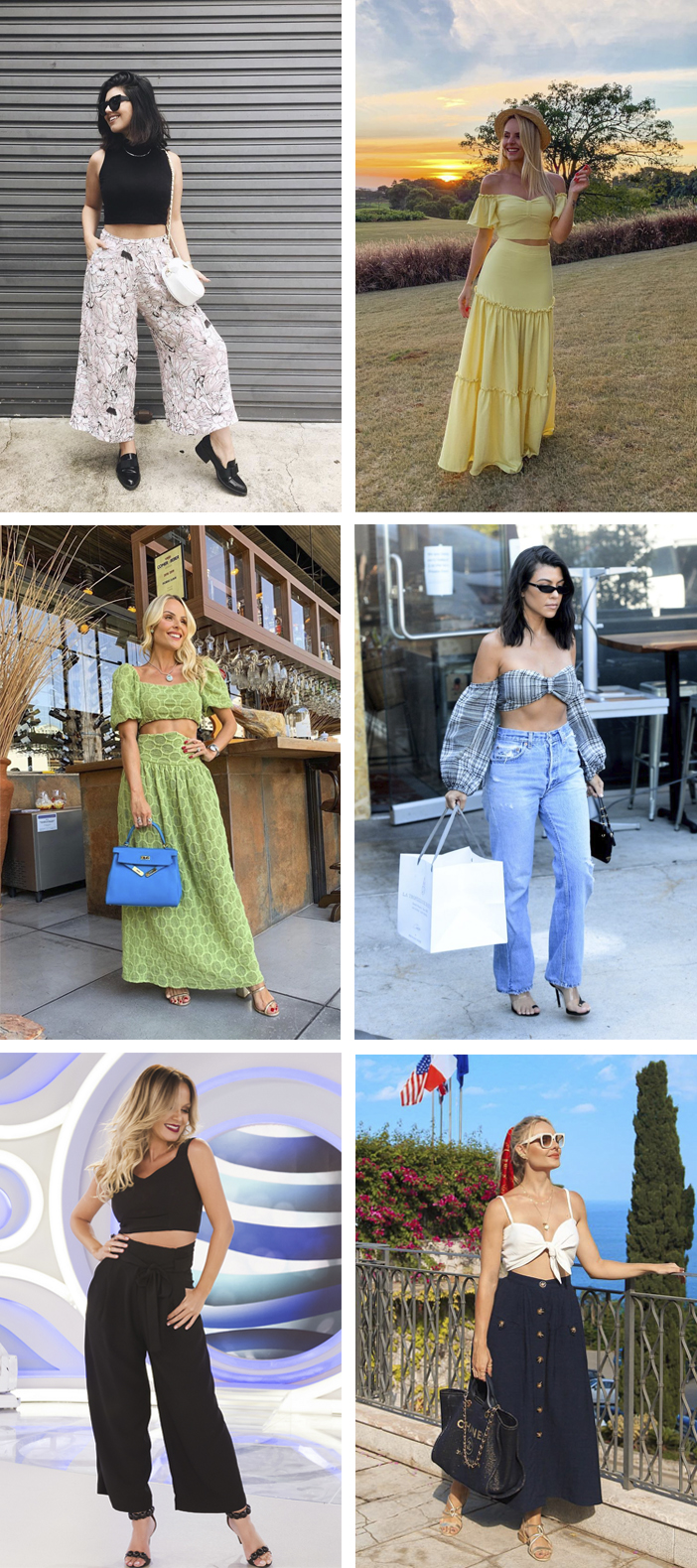 Como usar top cropped de forma elegante