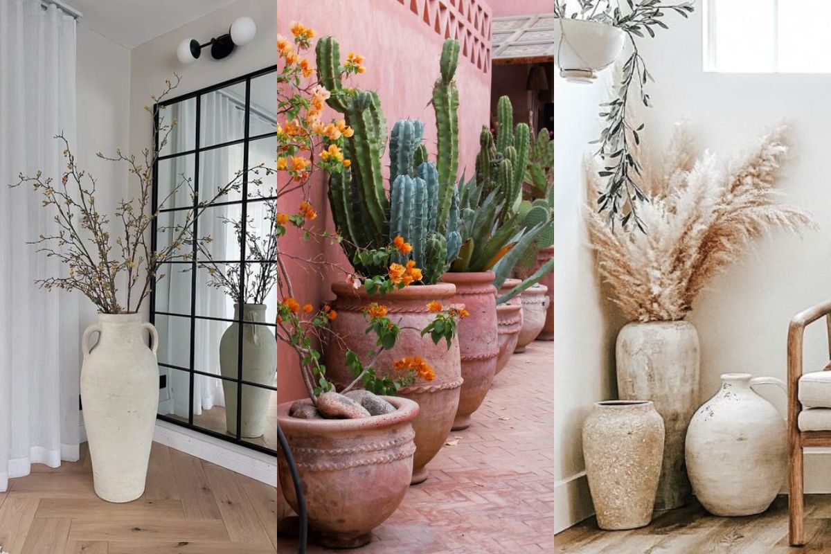 Vasos de barro na decoração: do rústico ao sofisticado