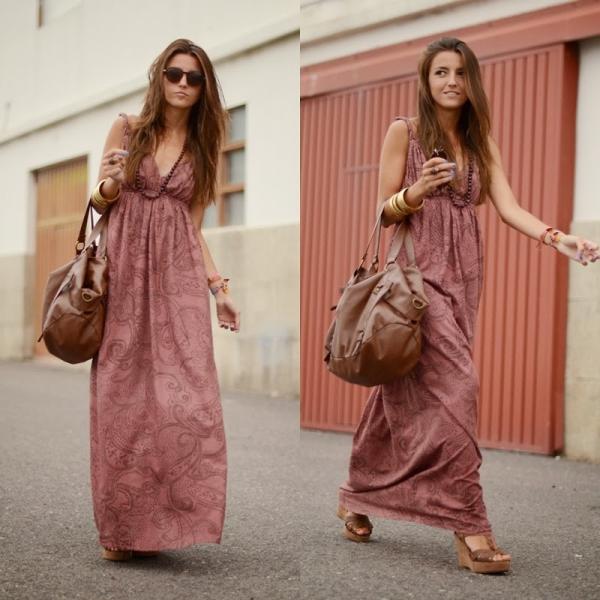 Do Dia à Noite: Como Adaptar Seu Look de Vestido Longo e Rasteirinha