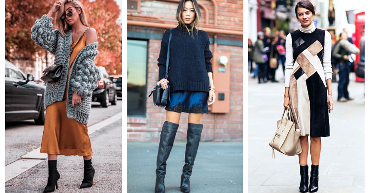 Como usar vestido longo de malha no inverno