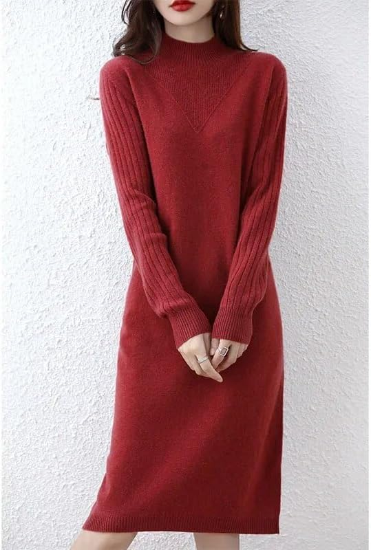 Como usar vestido longo de malha no inverno