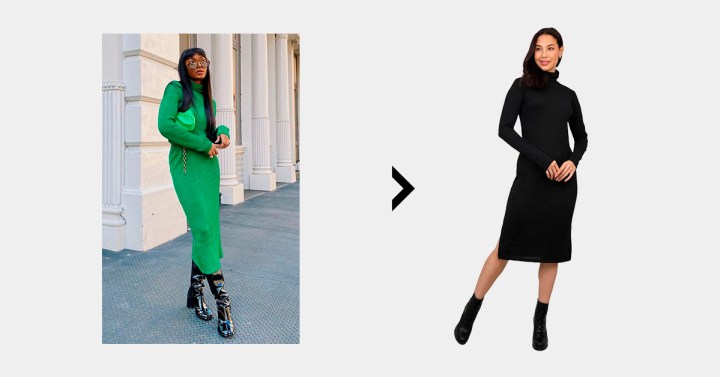 estilo vestido malha inverno