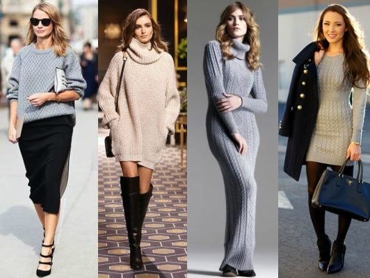 Como usar vestido longo de malha no inverno