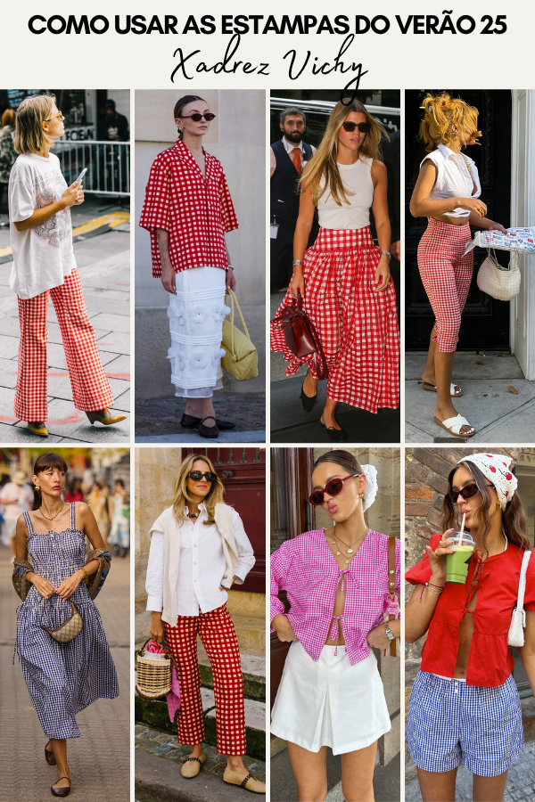 Como o xadrez vichy se adapta ao estilo cottagecore