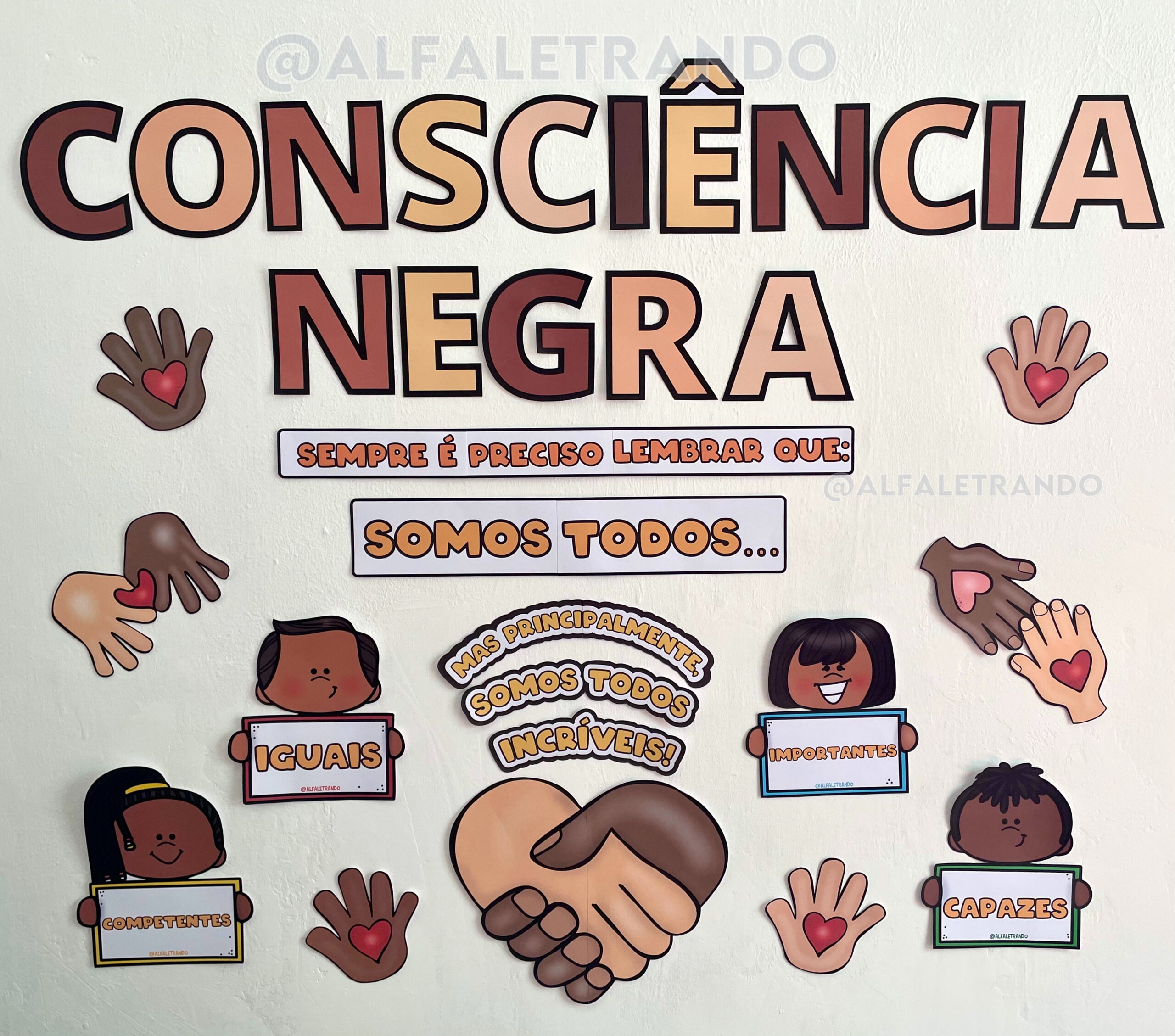decoração porta sala aula consciência negra