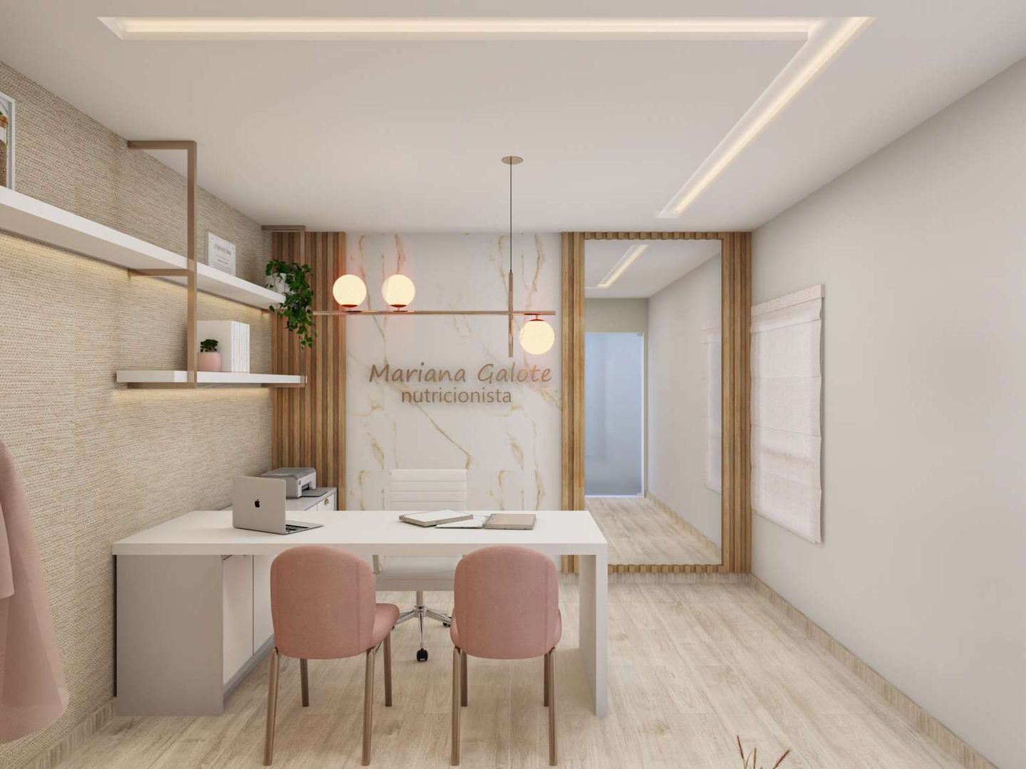 ideias decoração consultório nutricionista moderno