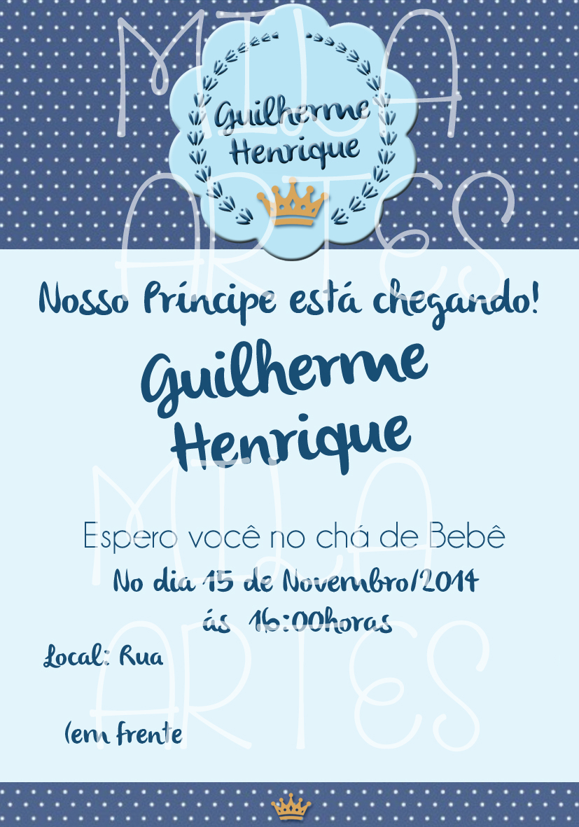 Guia Completo: O Que Incluir no Convite de Chá de Bebê Ursinho Príncipe