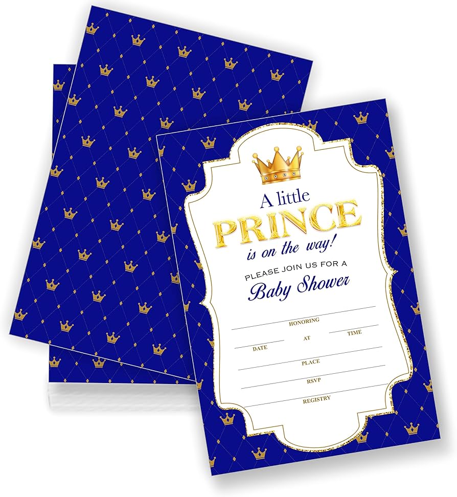 Frases Criativas para Convites de Chá de Bebê com Tema Realeza