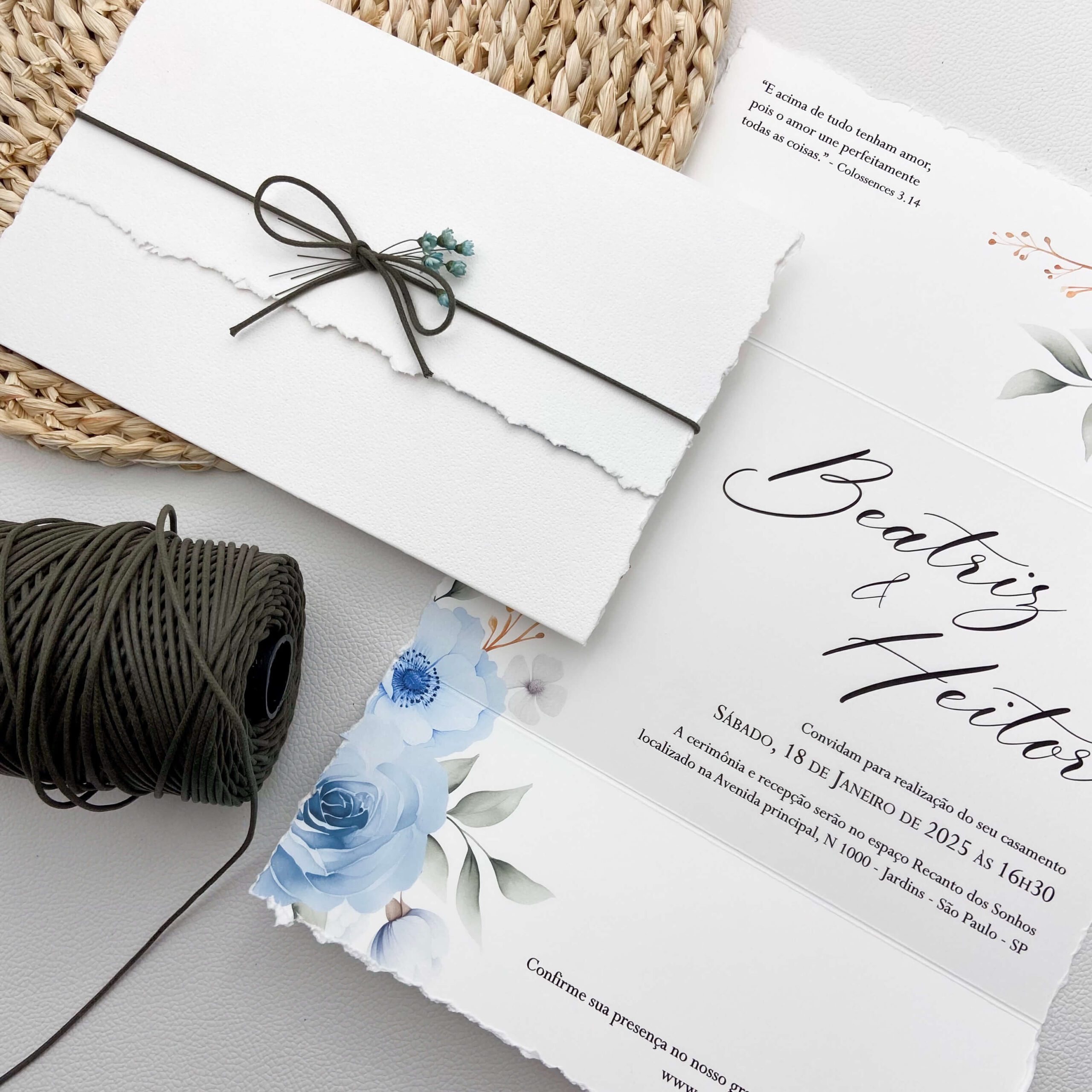 convite de casamento diy