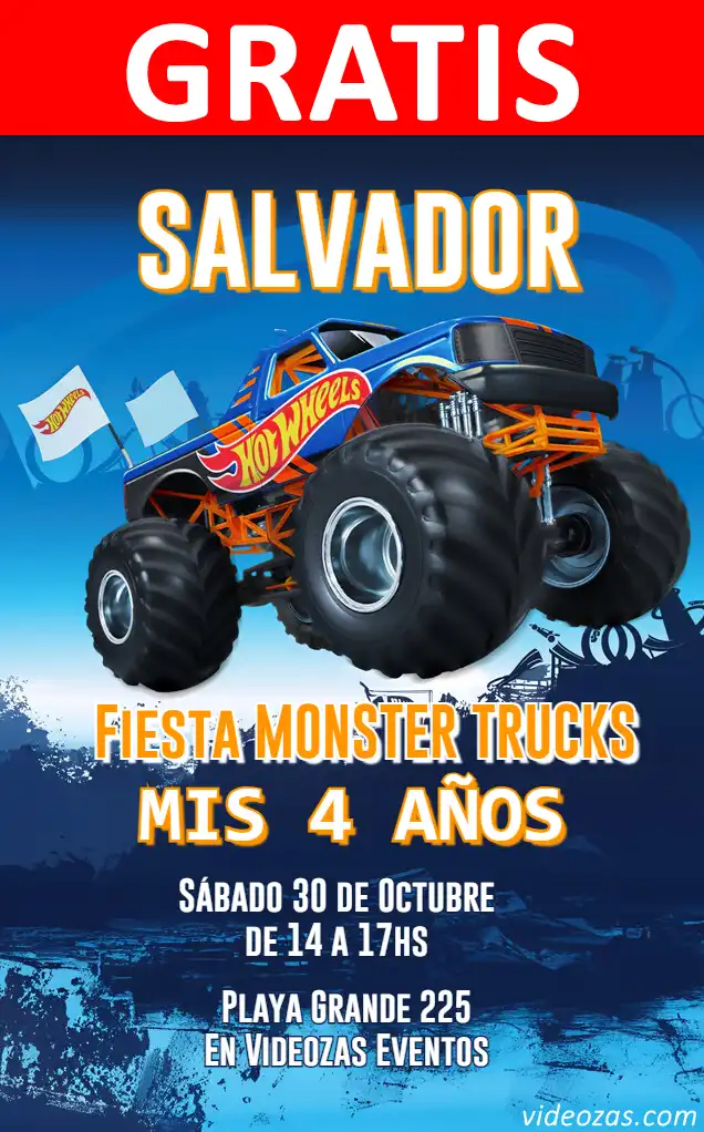 convite hot wheels radical