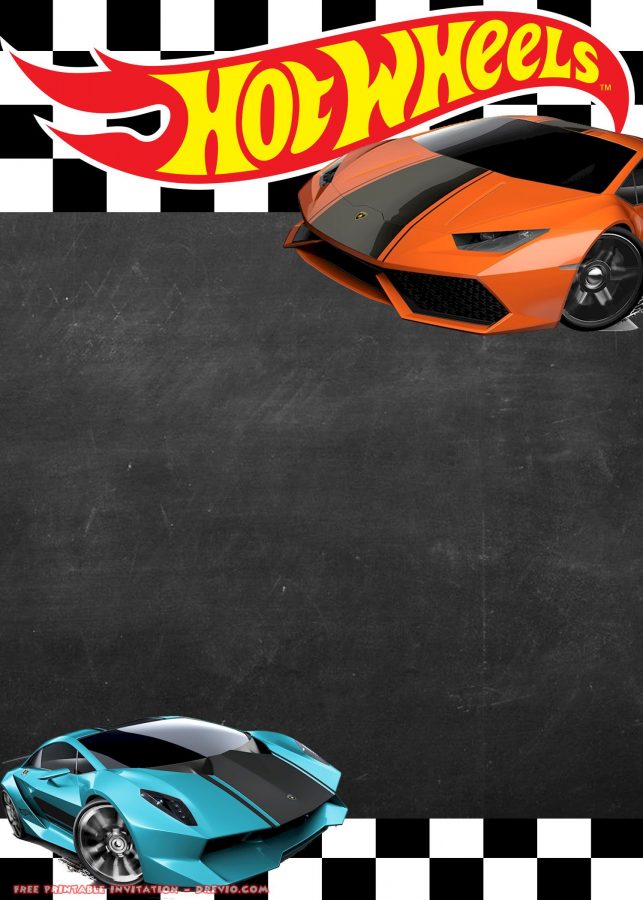 convite aniversário hot wheels