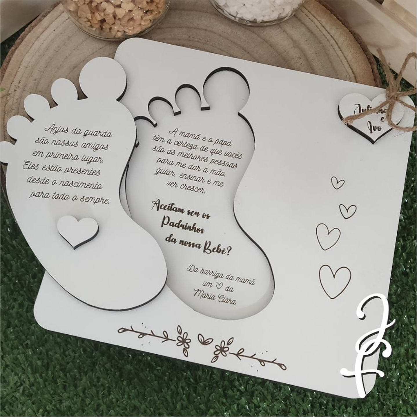 convite para madrinha de bebe