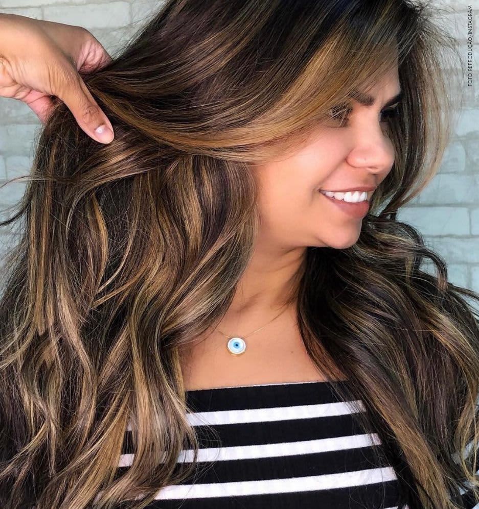mechas sutis morenas