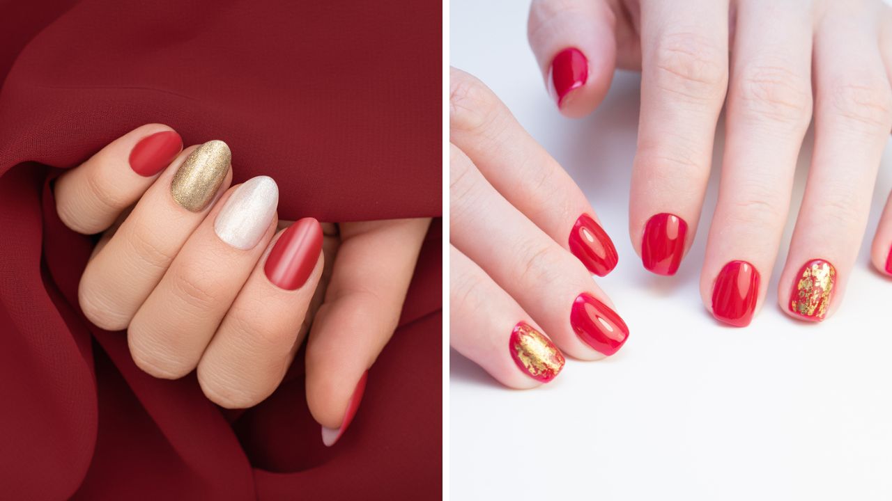 ideias de cores de unhas para o natal