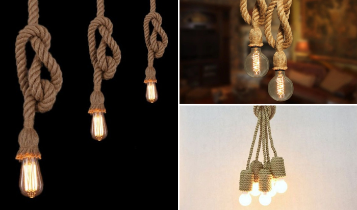como fazer luminária de corda passo a passo