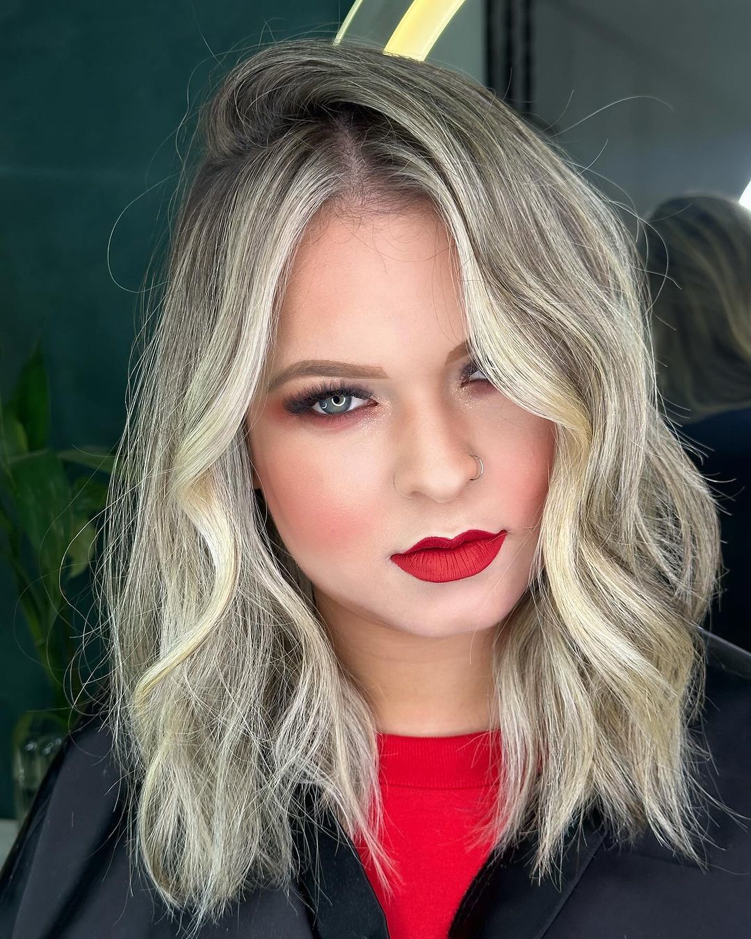 rosa frio cabelo