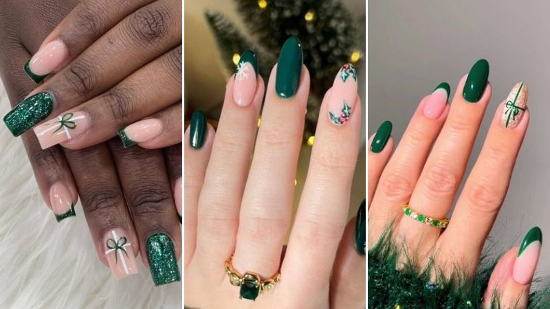 esmalte vermelho para natal