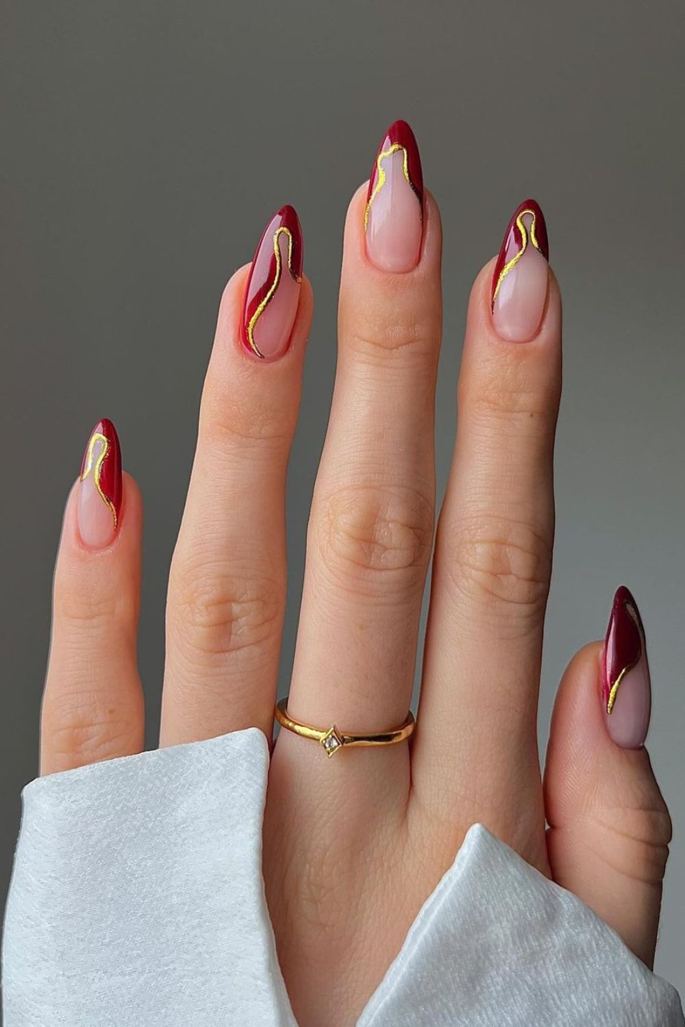 esmalte vermelho para natal
